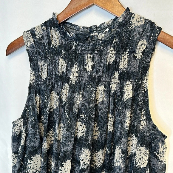 Joie womens baltic print sleeveless mini summer dress medium - Picture 4 of 14